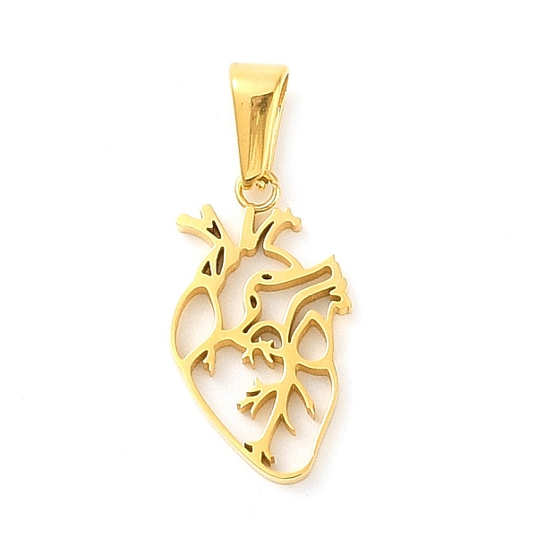 PandaHall 304 Stainless Steel Pendants, Heart Shape Charm, Golden, 22x12.5x2mm, Hole: 7.5x3.2mm 304 Stainless Steel Heart
PandaHall 304 Stainless Steel Pendants, Heart Shape Charm, Golden, 22x12.5x2mm, Hole: 7.5x3.2mm 304 Stainless Steel Heart