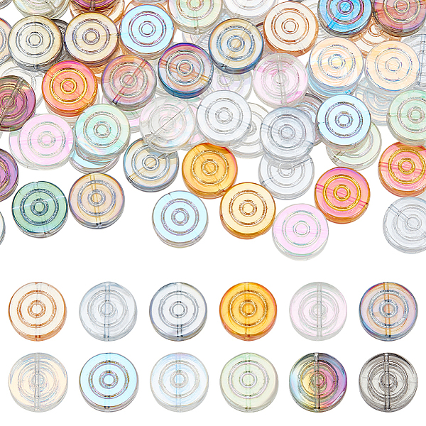 PandaHall PH 120pcs 12 Rainbow Colors Electroplate Glass Beads 16mm Flat Round Stripe Beads Transparent Spacer Beads Millefiori Glass Beads...
PandaHall PH 120pcs 12 Rainbow Colors Electroplate Glass Beads 16mm Flat Round Stripe Beads Transparent Spacer Beads Millefiori Glass Beads...