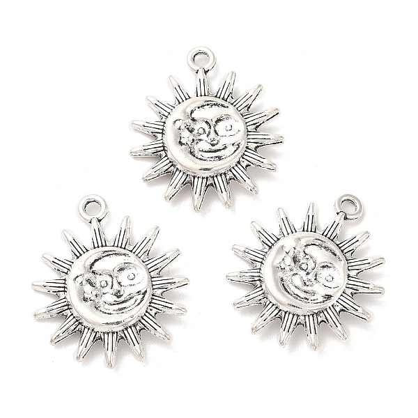 PandaHall Tibetan Style Alloy Pendants, Sun, Antique Silver, 28x24.5x4mm, Hole: 2mm, about 221pcs/1000g Alloy Sun
PandaHall Tibetan Style Alloy Pendants, Sun, Antique Silver, 28x24.5x4mm, Hole: 2mm, about 221pcs/1000g Alloy Sun