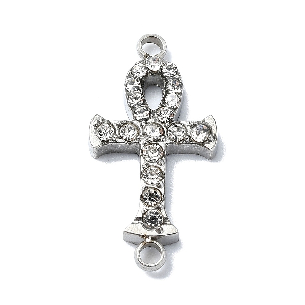 PandaHall 304 Stainless Steel Crystal Rhinestone Connector Charms, Ankh Cross Links, Stainless Steel Color, 20x10x2mm, Hole: 1.6mm Stainless..., Clear
PandaHall 304 Stainless Steel Crystal Rhinestone Connector Charms, Ankh Cross Links, Stainless Steel Color, 20x10x2mm, Hole: 1.6mm Stainless..., Clear