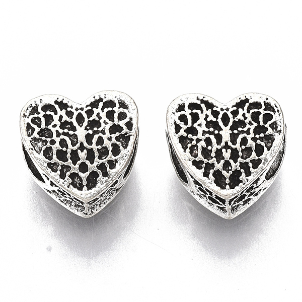 PandaHall Tibetan Style Alloy European Beads, Cadmium Free & Lead Free, Heart, Antique Silver, 10.5x11x7mm, Hole: 5mm, about 415pcs/1000g...
PandaHall Tibetan Style Alloy European Beads, Cadmium Free & Lead Free, Heart, Antique Silver, 10.5x11x7mm, Hole: 5mm, about 415pcs/1000g...