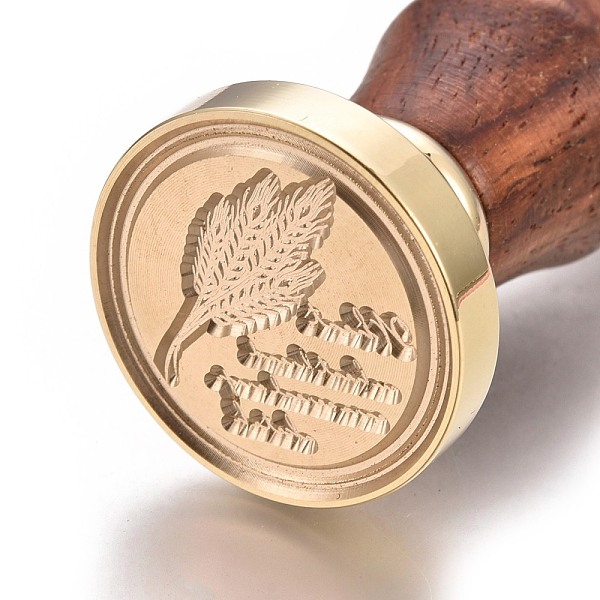 PandaHall Brass Retro Wax Sealing Stamp, with Rosewood Handle, for Post Decoration DIY Card Making, Round, Leaf Pattern, 90x25mm Brass Leaf
PandaHall Brass Retro Wax Sealing Stamp, with Rosewood Handle, for Post Decoration DIY Card Making, Round, Leaf Pattern, 90x25mm Brass Leaf
