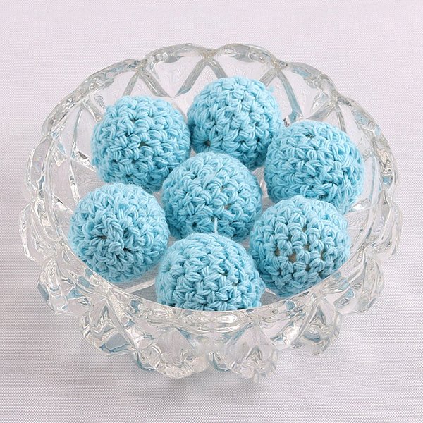 PandaHall Handmade Woolen Macrame Wooden Pom Pom Ball Beads, for Baby Teether Jewelry Beads DIY Necklace Bracelet, Cyan, 16mm Fibre Round...
PandaHall Handmade Woolen Macrame Wooden Pom Pom Ball Beads, for Baby Teether Jewelry Beads DIY Necklace Bracelet, Cyan, 16mm Fibre Round...