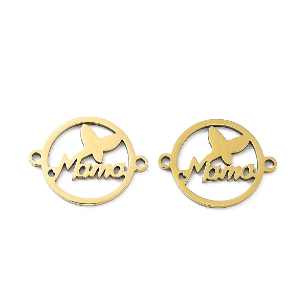 PandaHall Ion Plating(IP) 201 Stainless Steel Connector Charms, Mother's Day Flat Round with Word Mama Links, Golden, 15x19x1mm, Hole: 1.4mm...
PandaHall Ion Plating(IP) 201 Stainless Steel Connector Charms, Mother's Day Flat Round with Word Mama Links, Golden, 15x19x1mm, Hole: 1.4mm...