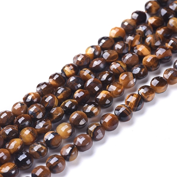 PandaHall Natural Tiger Eye Beads Strands, Faceted, Flat Round, 6~7x4~4.5mm, Hole: 1mm, about 61~64pcs/strand, 14.96 inch(38cm) Tiger Eye...
PandaHall Natural Tiger Eye Beads Strands, Faceted, Flat Round, 6~7x4~4.5mm, Hole: 1mm, about 61~64pcs/strand, 14.96 inch(38cm) Tiger Eye...