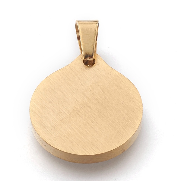 PandaHall 304 Stainless Steel Pendants, with Shell, Flat Round with Alphabet, Golden, Letter.B, 20.5x18x2.5mm, Hole: 7x4mm Stainless...
PandaHall 304 Stainless Steel Pendants, with Shell, Flat Round with Alphabet, Golden, Letter.B, 20.5x18x2.5mm, Hole: 7x4mm Stainless...
