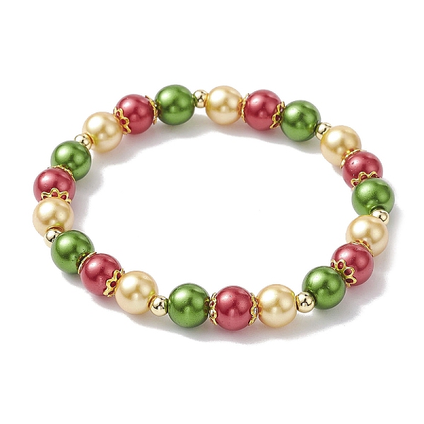 PandaHall Glass Round Beaded Stretch Bracelets, Alloy Jewely for Women, Colorful, Inner Diameter: 2-1/2 inch(6.3cm) Glass Round
PandaHall Glass Round Beaded Stretch Bracelets, Alloy Jewely for Women, Colorful, Inner Diameter: 2-1/2 inch(6.3cm) Glass Round