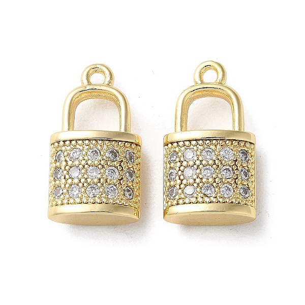 PandaHall Brass Micro Pave Cubic Zirconia Pendants, Lock Charms, Real 18K Gold Plated, 16x9x4.5mm, Hole: 1.3mm Brass+Cubic Zirconia Lock..., Clear
PandaHall Brass Micro Pave Cubic Zirconia Pendants, Lock Charms, Real 18K Gold Plated, 16x9x4.5mm, Hole: 1.3mm Brass+Cubic Zirconia Lock..., Clear