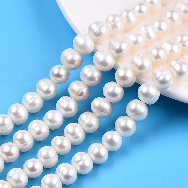 PandaHall Natural Cultured Freshwater Pearl Beads Strands, Potato, White, 9~10mm, Hole: 0.5mm, about 38pcs/strand, 14.57 inch(37cm) Pearl...
PandaHall Natural Cultured Freshwater Pearl Beads Strands, Potato, White, 9~10mm, Hole: 0.5mm, about 38pcs/strand, 14.57 inch(37cm) Pearl...