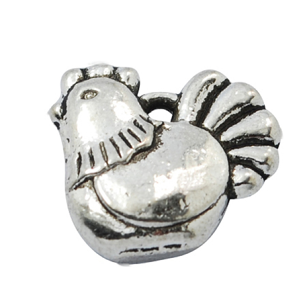 PandaHall Alloy Pendants, Cadmium Free & Lead Free, Chicken, Antique Silver, 12x13x4mm, Hole: 1mm Alloy Rooster
PandaHall Alloy Pendants, Cadmium Free & Lead Free, Chicken, Antique Silver, 12x13x4mm, Hole: 1mm Alloy Rooster