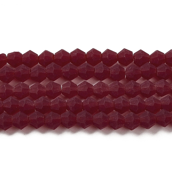PandaHall Imitate Austrian Crystal Frosted Glass Beads Strands, Grade AA, Faceted Bicone, Dark Red, 3x2.5mm, Hole: 0.7mm, about...
PandaHall Imitate Austrian Crystal Frosted Glass Beads Strands, Grade AA, Faceted Bicone, Dark Red, 3x2.5mm, Hole: 0.7mm, about...