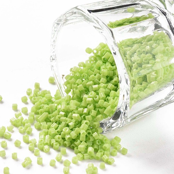 PandaHall TOHO Hexagon Beads, Japanese Seed Beads, 15/0 Two Cut Glass Seed Beads, (44) Opaque Sour Apple, 15/0, 1.5x1.5x1.5mm, Hole: 0.5mm..., Green
PandaHall TOHO Hexagon Beads, Japanese Seed Beads, 15/0 Two Cut Glass Seed Beads, (44) Opaque Sour Apple, 15/0, 1.5x1.5x1.5mm, Hole: 0.5mm..., Green