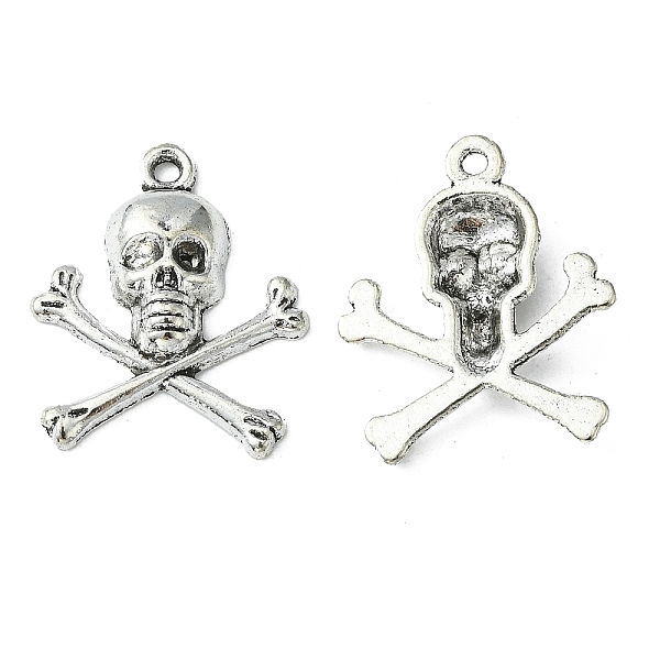 PandaHall Tibetan Style Alloy Pendants, Cadmium Free & Lead Free, Pirate Style Skull, Antique Silver, 24x21x4mm, Hole: 2mm Alloy Skull
PandaHall Tibetan Style Alloy Pendants, Cadmium Free & Lead Free, Pirate Style Skull, Antique Silver, 24x21x4mm, Hole: 2mm Alloy Skull