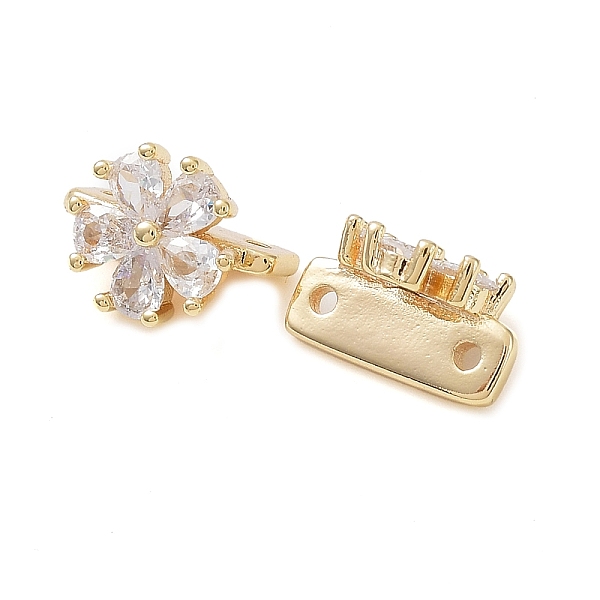 PandaHall Brass Slide Charms, with Glass, Flower, Real 18K Gold Plated, 9x12.5x7mm, Hole: 1.2mm Brass Flower Clear
PandaHall Brass Slide Charms, with Glass, Flower, Real 18K Gold Plated, 9x12.5x7mm, Hole: 1.2mm Brass Flower Clear