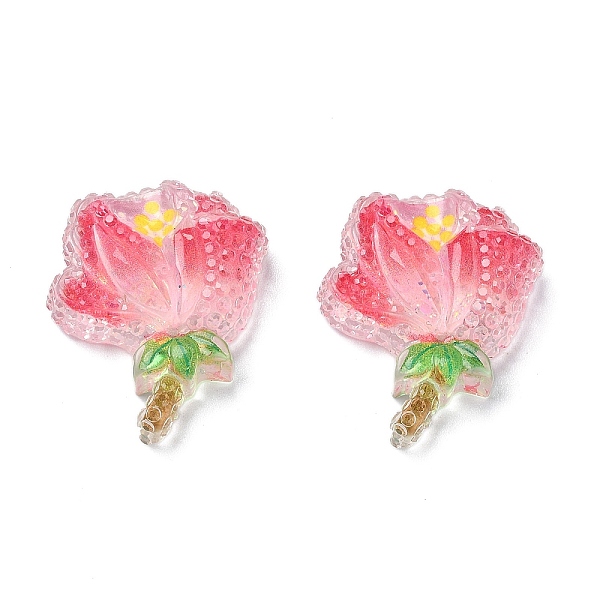 PandaHall Transparent Epoxy Resin Decoden Cabochons, with Paillettes, Flower, Hot Pink, 23.5x21x8.5mm Epoxy Resin Flower
PandaHall Transparent Epoxy Resin Decoden Cabochons, with Paillettes, Flower, Hot Pink, 23.5x21x8.5mm Epoxy Resin Flower