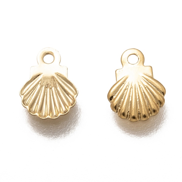 PandaHall 304 Stainless Steel Charms, Shell Shape, Real 18k Gold Plated, 7.5x6x0.5mm, Hole: 1mm 304 Stainless Steel Shell Shape
PandaHall 304 Stainless Steel Charms, Shell Shape, Real 18k Gold Plated, 7.5x6x0.5mm, Hole: 1mm 304 Stainless Steel Shell Shape