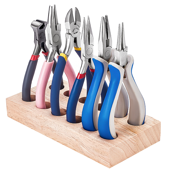 PandaHall FINGERINSPIRE Wood Rectangular Pliers 12-Hole Storage Plate 6.2x3x0.9Inch Wooden Plier Organizers Cord Hider Pliers Stand Plier..., Gold
PandaHall FINGERINSPIRE Wood Rectangular Pliers 12-Hole Storage Plate 6.2x3x0.9Inch Wooden Plier Organizers Cord Hider Pliers Stand Plier..., Gold