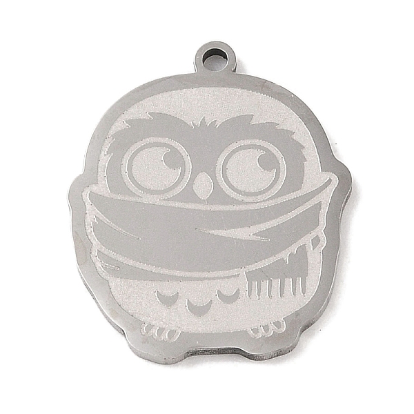 PandaHall 304 Stainless Steel Pendants, Owl Charm, Stainless Steel Color, 24.5x20.5x1.5mm, Hole: 1mm 304 Stainless Steel Owl
PandaHall 304 Stainless Steel Pendants, Owl Charm, Stainless Steel Color, 24.5x20.5x1.5mm, Hole: 1mm 304 Stainless Steel Owl