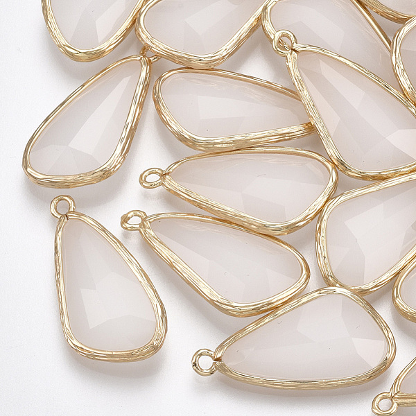PandaHall Glass pendants, with Brass Findings, Faceted, teardrop, Golden, Antique White, 28.5x14x6mm, Hole: 1.5mm Brass+Glass Teardrop..., Orange
PandaHall Glass pendants, with Brass Findings, Faceted, teardrop, Golden, Antique White, 28.5x14x6mm, Hole: 1.5mm Brass+Glass Teardrop..., Orange