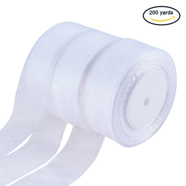 PandaHall Organza Ribbon, White, 1-1/2 inch(38~40mm), about 50yards/roll, 4rolls/group Nylon None White
PandaHall Organza Ribbon, White, 1-1/2 inch(38~40mm), about 50yards/roll, 4rolls/group Nylon None White