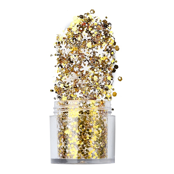 PandaHall 4G Shining Nail Art Decoration Accessories for Christmas, with Glitter Powder and Sequins, DIY Sparkly Paillette Tips Nail, Mixed..., Gold
PandaHall 4G Shining Nail Art Decoration Accessories for Christmas, with Glitter Powder and Sequins, DIY Sparkly Paillette Tips Nail, Mixed..., Gold