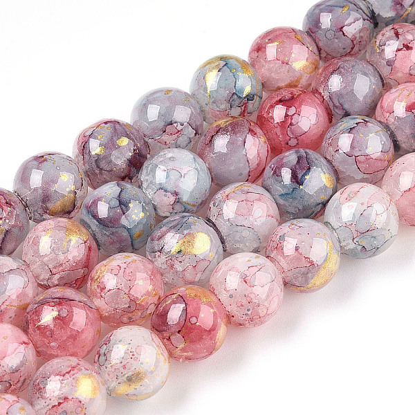 PandaHall Baking Painted Crackle Glass Bead Strands, with Gold Powder, Round, Light Coral, 10mm, Hole: 1.4mm, about 80pcs/strand, 30.87 inch...
PandaHall Baking Painted Crackle Glass Bead Strands, with Gold Powder, Round, Light Coral, 10mm, Hole: 1.4mm, about 80pcs/strand, 30.87 inch...