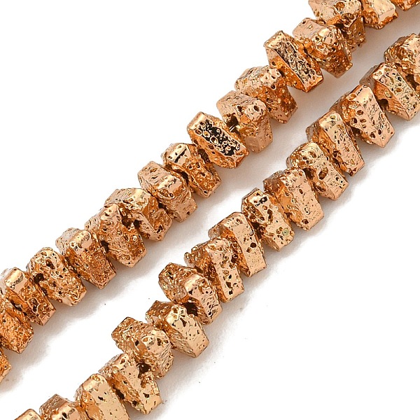PandaHall Electroplated Natural Lava Rock Beads Strands, Triangle, Light Gold Plated, 5x4.5x3mm, Hole: 1mm, about 149pcs/strand, 15.35''...
PandaHall Electroplated Natural Lava Rock Beads Strands, Triangle, Light Gold Plated, 5x4.5x3mm, Hole: 1mm, about 149pcs/strand, 15.35''...