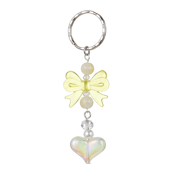 PandaHall Acrylic Heart with Bowknot Keychains, with Glass Beads and Iron Keychain Clasp, Champagne Yellow, 9.4cm Acrylic Butterfly
PandaHall Acrylic Heart with Bowknot Keychains, with Glass Beads and Iron Keychain Clasp, Champagne Yellow, 9.4cm Acrylic Butterfly