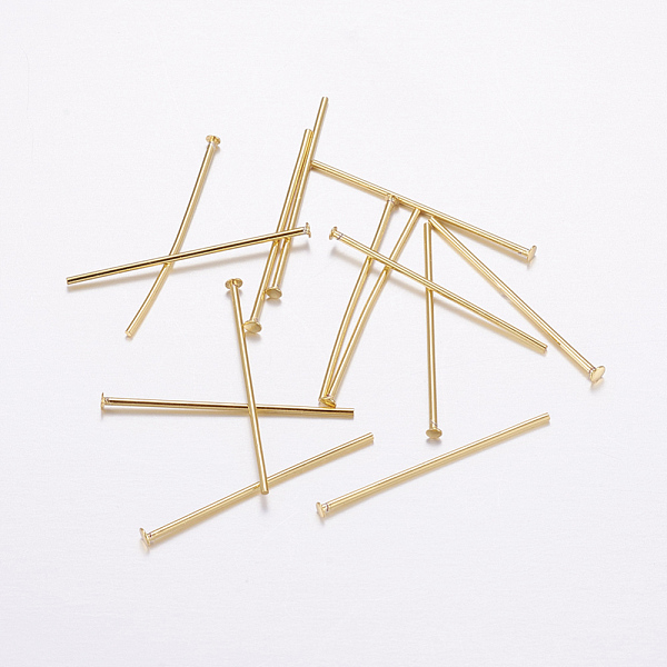 PandaHall Brass Flat Head Pins, Long-Lasting Plated, Real 18K Gold Plated, Cadmium Free & Nickel Free & Lead Free, 25.5x0.6mm, Head: 2mm...
PandaHall Brass Flat Head Pins, Long-Lasting Plated, Real 18K Gold Plated, Cadmium Free & Nickel Free & Lead Free, 25.5x0.6mm, Head: 2mm...