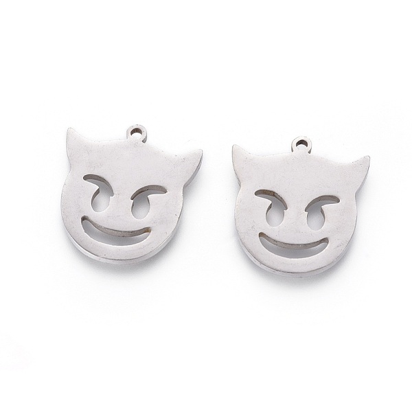 PandaHall 201 Stainless Steel Pendants, Manual Polishing, Halloween Theme, Devil, Stainless Steel Color, 17x16x1.5mm, Hole: 1.2mm 201...
PandaHall 201 Stainless Steel Pendants, Manual Polishing, Halloween Theme, Devil, Stainless Steel Color, 17x16x1.5mm, Hole: 1.2mm 201...