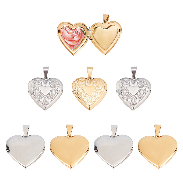 PandaHall DICOSMETIC 8pcs 2 Styles 2 Colors 316 Stainless Steel Locket Pendants Heart Photo Frame Charms Heart with Flower Locket Charms for...
PandaHall DICOSMETIC 8pcs 2 Styles 2 Colors 316 Stainless Steel Locket Pendants Heart Photo Frame Charms Heart with Flower Locket Charms for...