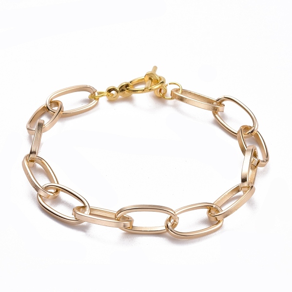 PandaHall Unisex Aluminium Paperclip Chain Bracelets, with Alloy Toggle Clasps, Golden, 7-5/8 inch(19.5cm), 8.5mm Aluminum
PandaHall Unisex Aluminium Paperclip Chain Bracelets, with Alloy Toggle Clasps, Golden, 7-5/8 inch(19.5cm), 8.5mm Aluminum
