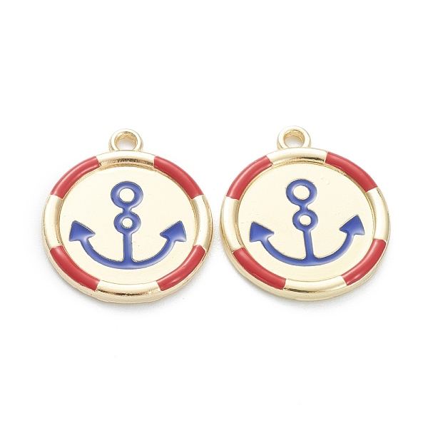 PandaHall Baking Painted Alloy Enamel Pendants, for DIY Accessories, Flat Round with Anchor, Lead Free & Cadmium Free, Light Goldenrod...
PandaHall Baking Painted Alloy Enamel Pendants, for DIY Accessories, Flat Round with Anchor, Lead Free & Cadmium Free, Light Goldenrod...