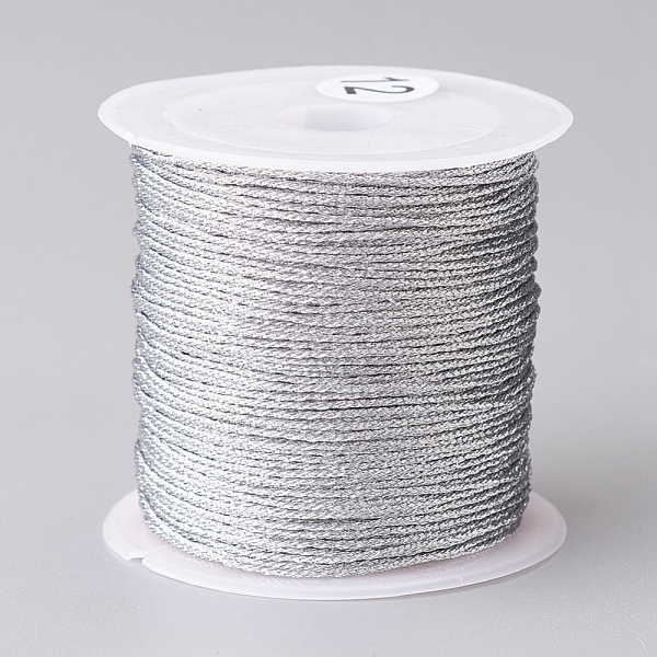 PandaHall Metallic Cord, for Jewelry Making, Silver, 0.8mm, about 27.34 yards(25m)/roll Metallic Cord Silver
PandaHall Metallic Cord, for Jewelry Making, Silver, 0.8mm, about 27.34 yards(25m)/roll Metallic Cord Silver