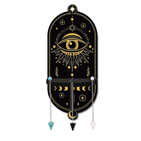 PandaHall CREATCABIN DIY Oval Poplar Wood Wall Display Stand Decorations, with Natural Black Stone & Synthetic Turquoise & Glass Dowsing..., Multicolor
PandaHall CREATCABIN DIY Oval Poplar Wood Wall Display Stand Decorations, with Natural Black Stone & Synthetic Turquoise & Glass Dowsing..., Multicolor