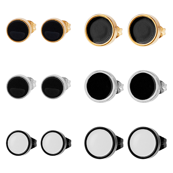 PandaHall FIBLOOM 12Pcs 6 Colors 304 Stainless Steel Enamel Stud Earrings for Men Women, Flat Round, 6mm, 2Pcs/color 304 Stainless Steel..., Multicolor
PandaHall FIBLOOM 12Pcs 6 Colors 304 Stainless Steel Enamel Stud Earrings for Men Women, Flat Round, 6mm, 2Pcs/color 304 Stainless Steel..., Multicolor