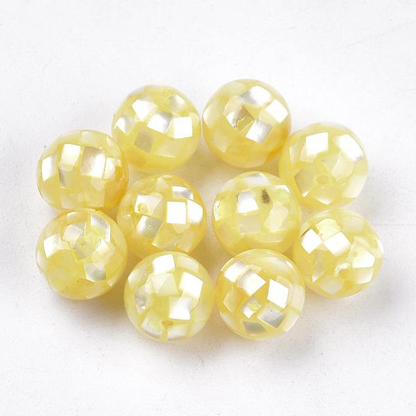 PandaHall Resin Beads, with Yellow Shell, Round, Yellow, 10~10.5mm, Hole: 1mm Shell+Resin Round Yellow
PandaHall Resin Beads, with Yellow Shell, Round, Yellow, 10~10.5mm, Hole: 1mm Shell+Resin Round Yellow