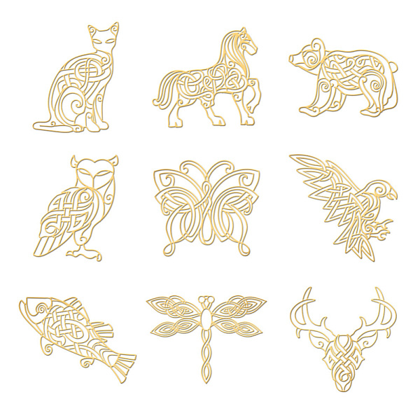 PandaHall OLYCRAFT 9pcs 1.6x1.6 inch Golden Metal Stickers Celtic Animal Stickers Self Adhesive Butterfly Dragonfly Stickers Golden Epoxy...
PandaHall OLYCRAFT 9pcs 1.6x1.6 inch Golden Metal Stickers Celtic Animal Stickers Self Adhesive Butterfly Dragonfly Stickers Golden Epoxy...