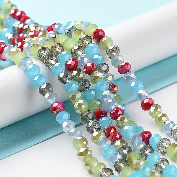 PandaHall Glass Beads Strands, Faceted, Rondelle, Light Steel Blue, 6x5mm, Hole: 1mm, about 85~88pcs/strand, 16.1~16.5 inch(41~42cm) Glass...
PandaHall Glass Beads Strands, Faceted, Rondelle, Light Steel Blue, 6x5mm, Hole: 1mm, about 85~88pcs/strand, 16.1~16.5 inch(41~42cm) Glass...