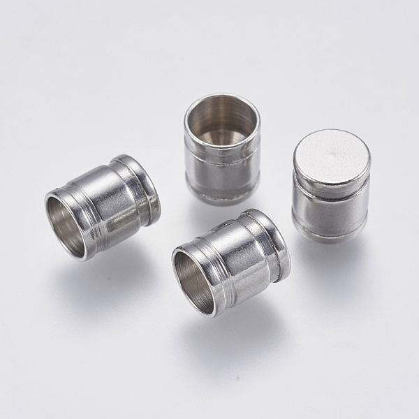 PandaHall 304 Stainless Steel Cord End Caps, Column, Stainless Steel Color, 7x6mm, Hole: 5mm 304 Stainless Steel
PandaHall 304 Stainless Steel Cord End Caps, Column, Stainless Steel Color, 7x6mm, Hole: 5mm 304 Stainless Steel