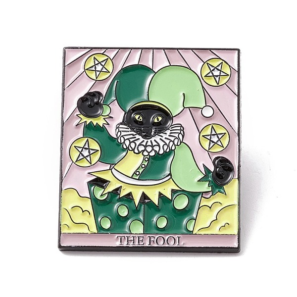 PandaHall The Fool Word Enamel Pin, Cat Tarot Alloy Badge for Backpack Clothes, Electrophoresis Black, Player Pattern, 30.5x25.5x1.5mm, Pin...
PandaHall The Fool Word Enamel Pin, Cat Tarot Alloy Badge for Backpack Clothes, Electrophoresis Black, Player Pattern, 30.5x25.5x1.5mm, Pin...