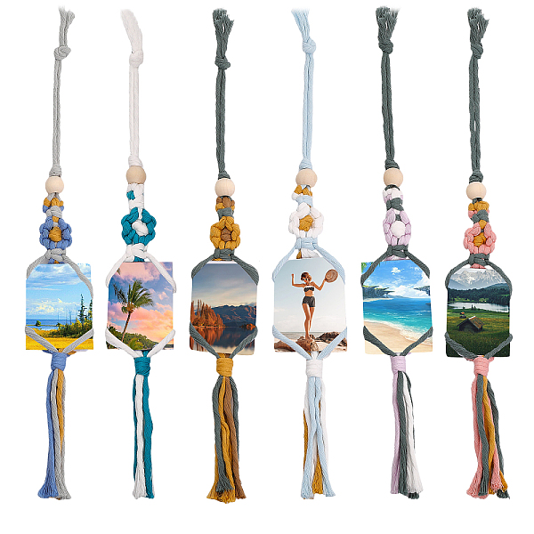 PandaHall Globleland 6Pcs 6 Colors Flower Cotton Braided Photo Holder Pendant Decorations, for Interior Car Mirror Hanging Decorations..., Multicolor
PandaHall Globleland 6Pcs 6 Colors Flower Cotton Braided Photo Holder Pendant Decorations, for Interior Car Mirror Hanging Decorations..., Multicolor