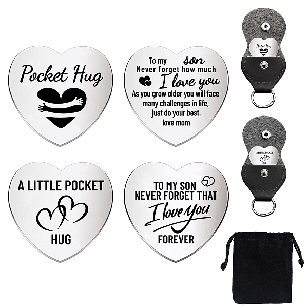 PandaHall Globleland 1 Set Friendship Theme Heart Double-Sided Engraved Stainless Steel Commemorative Decision Maker Coin, with 1Pc Velvet...
PandaHall Globleland 1 Set Friendship Theme Heart Double-Sided Engraved Stainless Steel Commemorative Decision Maker Coin, with 1Pc Velvet...