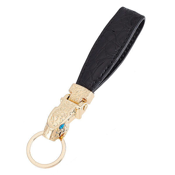 PandaHall CHGCRAFT 1Pcs PU Leather Keychain, with Zinc Alloy Findings & Ring, Light Gold, 15.2x2.15cm Alloy Snake Black
PandaHall CHGCRAFT 1Pcs PU Leather Keychain, with Zinc Alloy Findings & Ring, Light Gold, 15.2x2.15cm Alloy Snake Black