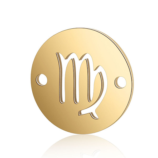 PandaHall Titanium Steel Links connectors, Flat Round with Constellation, Golden, Virgo, 12x0.8mm, Hole: 0.8mm Titanium Steel Virgo
PandaHall Titanium Steel Links connectors, Flat Round with Constellation, Golden, Virgo, 12x0.8mm, Hole: 0.8mm Titanium Steel Virgo