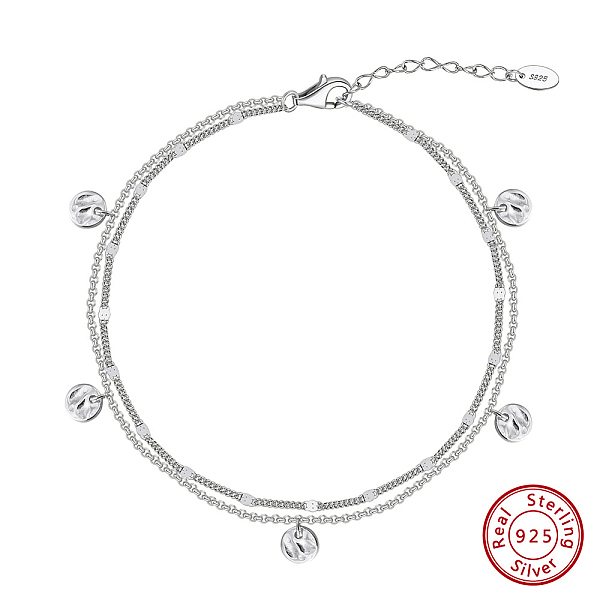 PandaHall 925 Sterling Silver Anklet, Round, Real Platinum Plated, 8-1/4 inch(21cm) Sterling Silver Round
PandaHall 925 Sterling Silver Anklet, Round, Real Platinum Plated, 8-1/4 inch(21cm) Sterling Silver Round