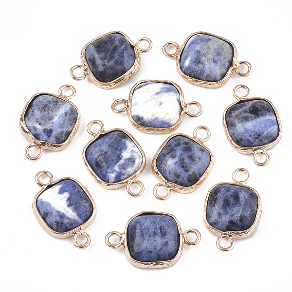 PandaHall Natural Sodalite Links connectors, with Brass Findings, Square, Golden, 21x13x5~5.5mm, Hole: 2.5mm Sodalite Square
PandaHall Natural Sodalite Links connectors, with Brass Findings, Square, Golden, 21x13x5~5.5mm, Hole: 2.5mm Sodalite Square