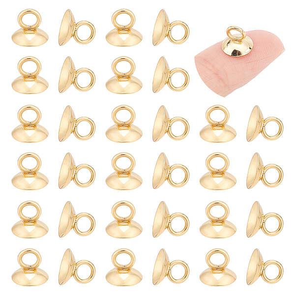 PandaHall Unicraftale 100Pcs 304 Stainless Steel Bead Cap Pendant Bails, for Globe Glass Bubble Cover Pendant Making, Real 18K Gold Plated...
PandaHall Unicraftale 100Pcs 304 Stainless Steel Bead Cap Pendant Bails, for Globe Glass Bubble Cover Pendant Making, Real 18K Gold Plated...