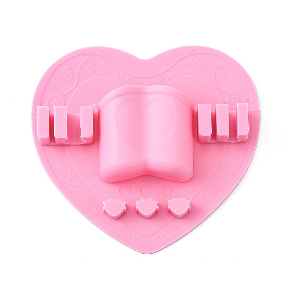 PandaHall Silicone Makeup Brush Organizer, Brush Holder for Air Drying, Heart, Pink, 12.2x12.9x2.6cm, Hole: 25x51mm Silicone Heart Pink
PandaHall Silicone Makeup Brush Organizer, Brush Holder for Air Drying, Heart, Pink, 12.2x12.9x2.6cm, Hole: 25x51mm Silicone Heart Pink