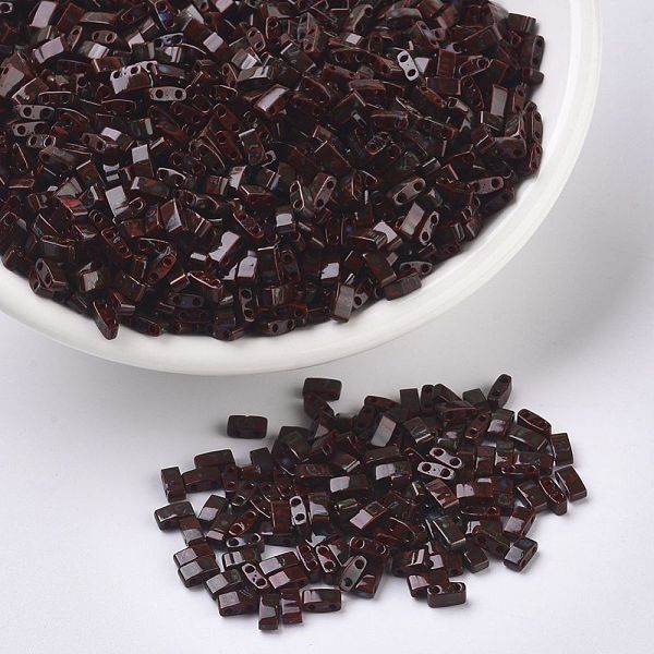 PandaHall MIYUKI Half TILA Beads, Japanese Seed Beads, 2 Hole, (HTL4521) Opaque Red Picasso, 5x2.3x1.9mm, Hole: 0.8mm, about 250pcs/10g...
PandaHall MIYUKI Half TILA Beads, Japanese Seed Beads, 2 Hole, (HTL4521) Opaque Red Picasso, 5x2.3x1.9mm, Hole: 0.8mm, about 250pcs/10g...